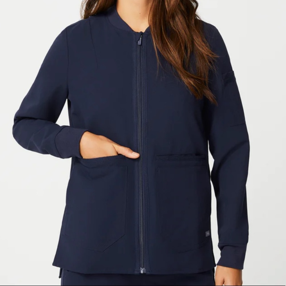Figs Bellery Scrub Jacket XS Navy